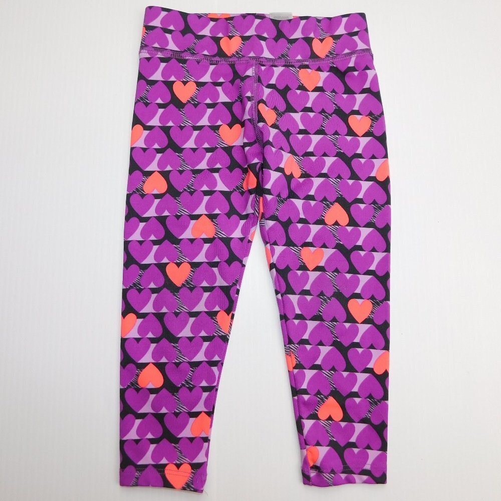 Oshkosh B'gosh Purple Pink Hearts Athletic Leggings Toddler Girls 2T